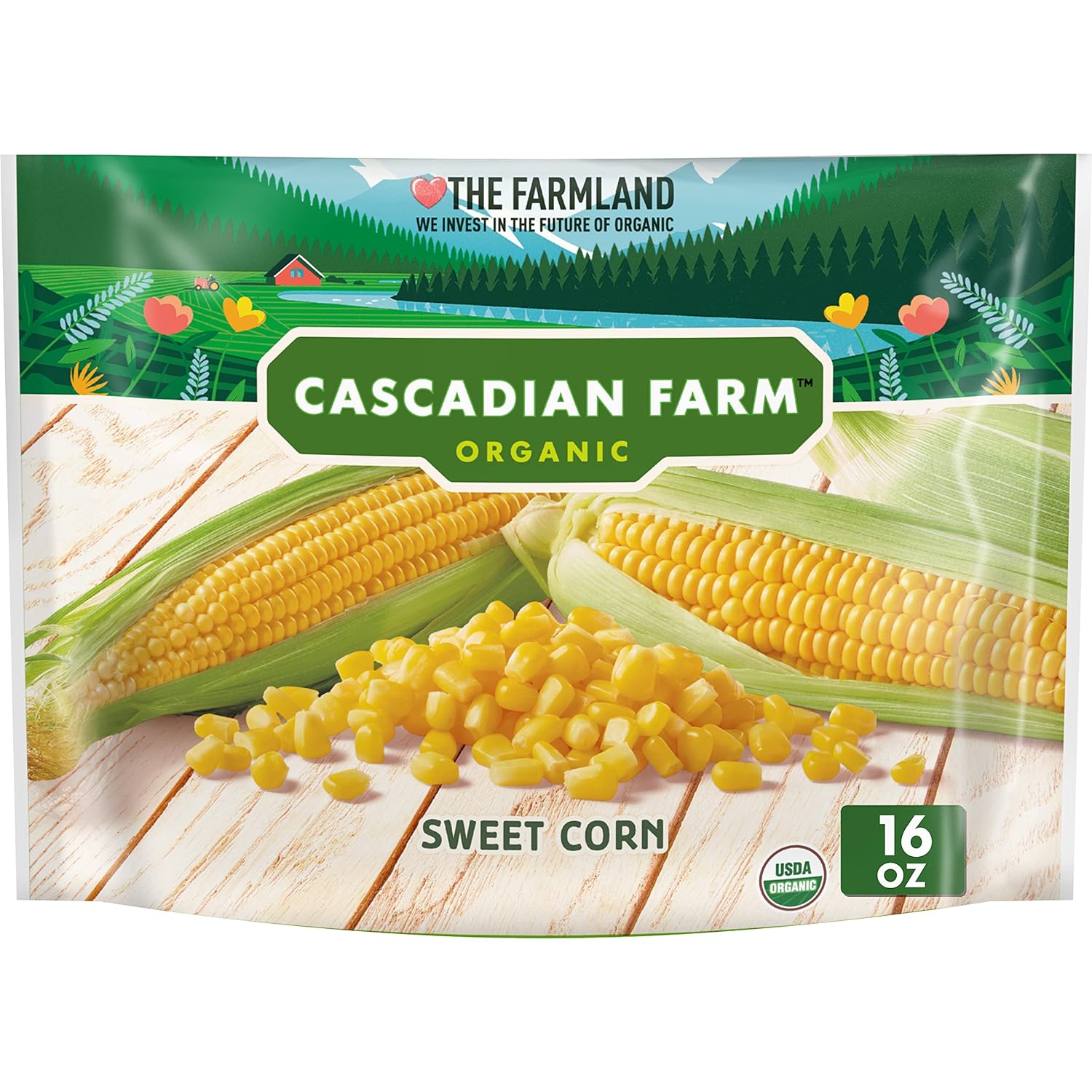 Cascadian Farm Organic Sweet Corn, Frozen Vegetables, 16 oz