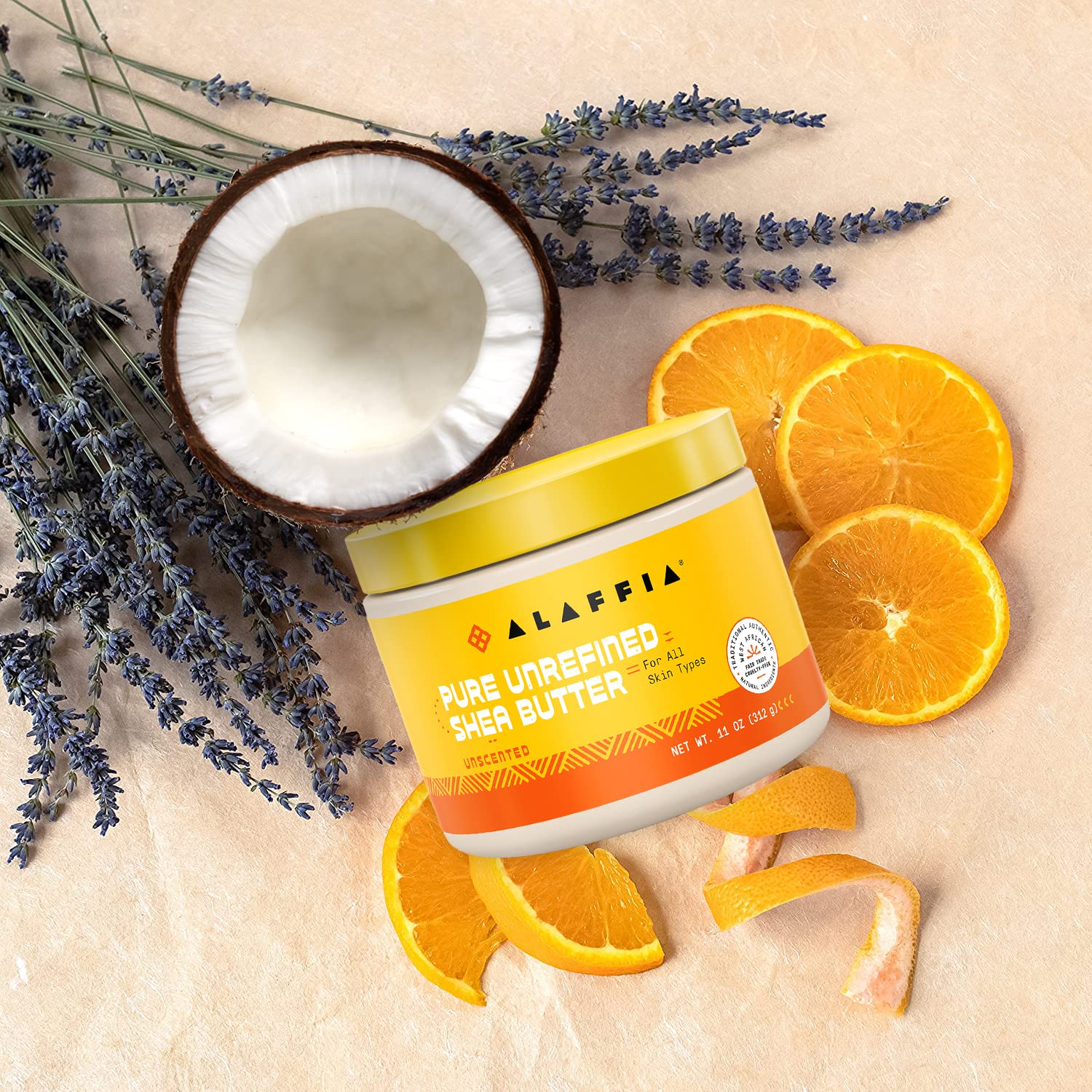 Alaffia, Pure Unrefined Shea Butter, Unscented, 11 Oz : Beauty & Personal Care
