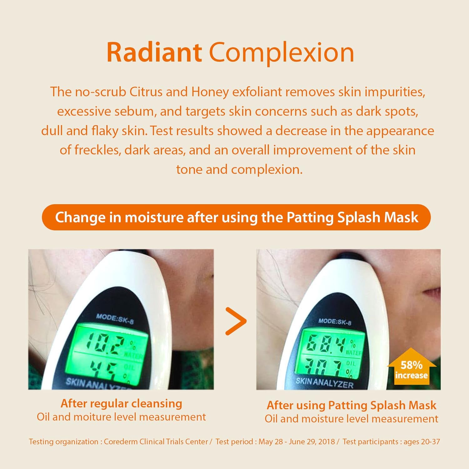 Blithe Patting Splash Mask Soothing & Healing Green Tea - Lactic Acid Face Exfoliator Wash For Sensitive Skin Vegan K Beauty, Oil Controlling & Pore Clarifying 2.3 Fl Oz : Beauty & Personal Care