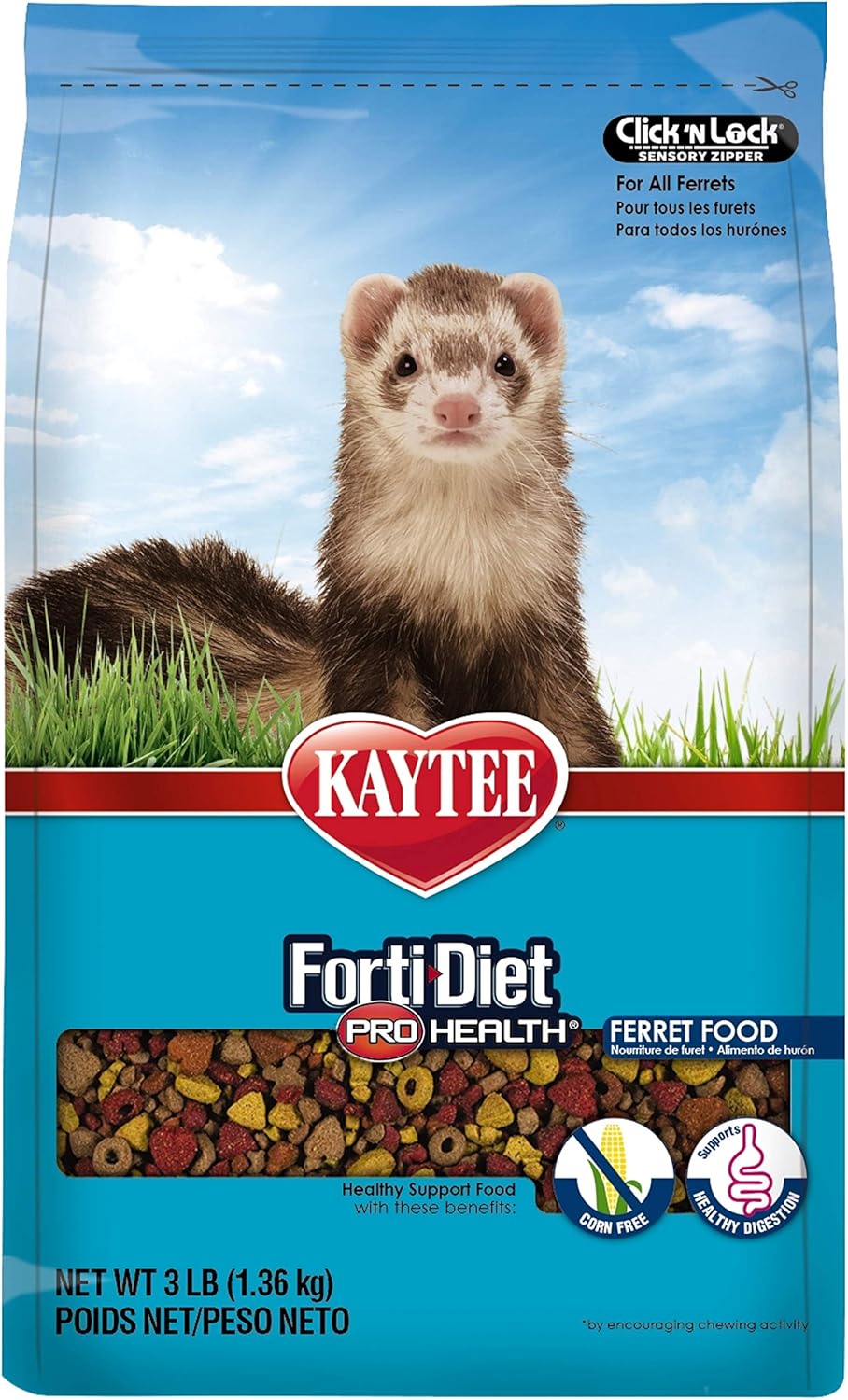 Kaytee Forti-Diet Pro Health Ferret Food 3Lb