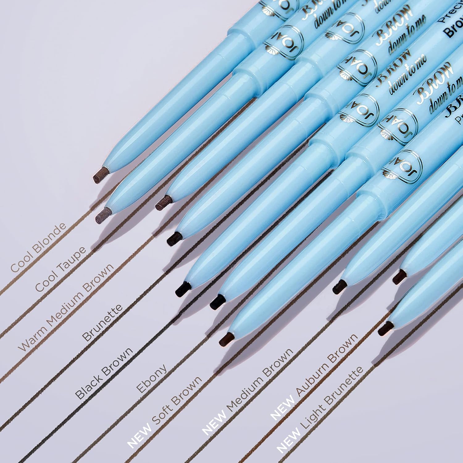 Joah Eyebrow Pencil - Brow Down To Me Precision Brow Pencil With Built-In Spoolie Brush For Flawless Brows, Warm Medium Brown : Beauty & Personal Care