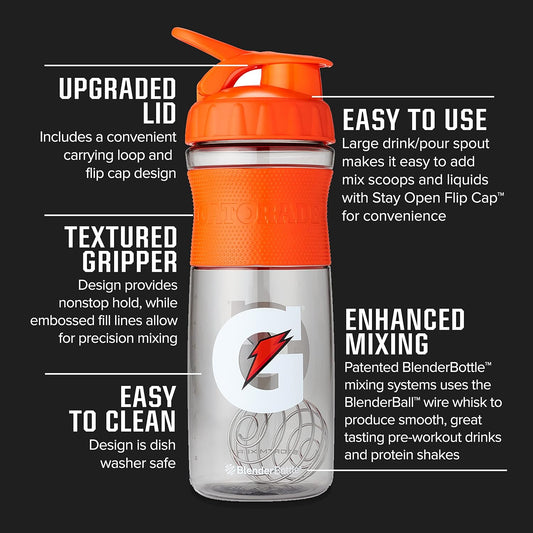 Gatorade Sport Water Bottle, Shaker Bottle, 28 Ounce