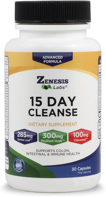 Zenesis Labs 15 Day Detox Cleanse - Natural, Gentle & Effective