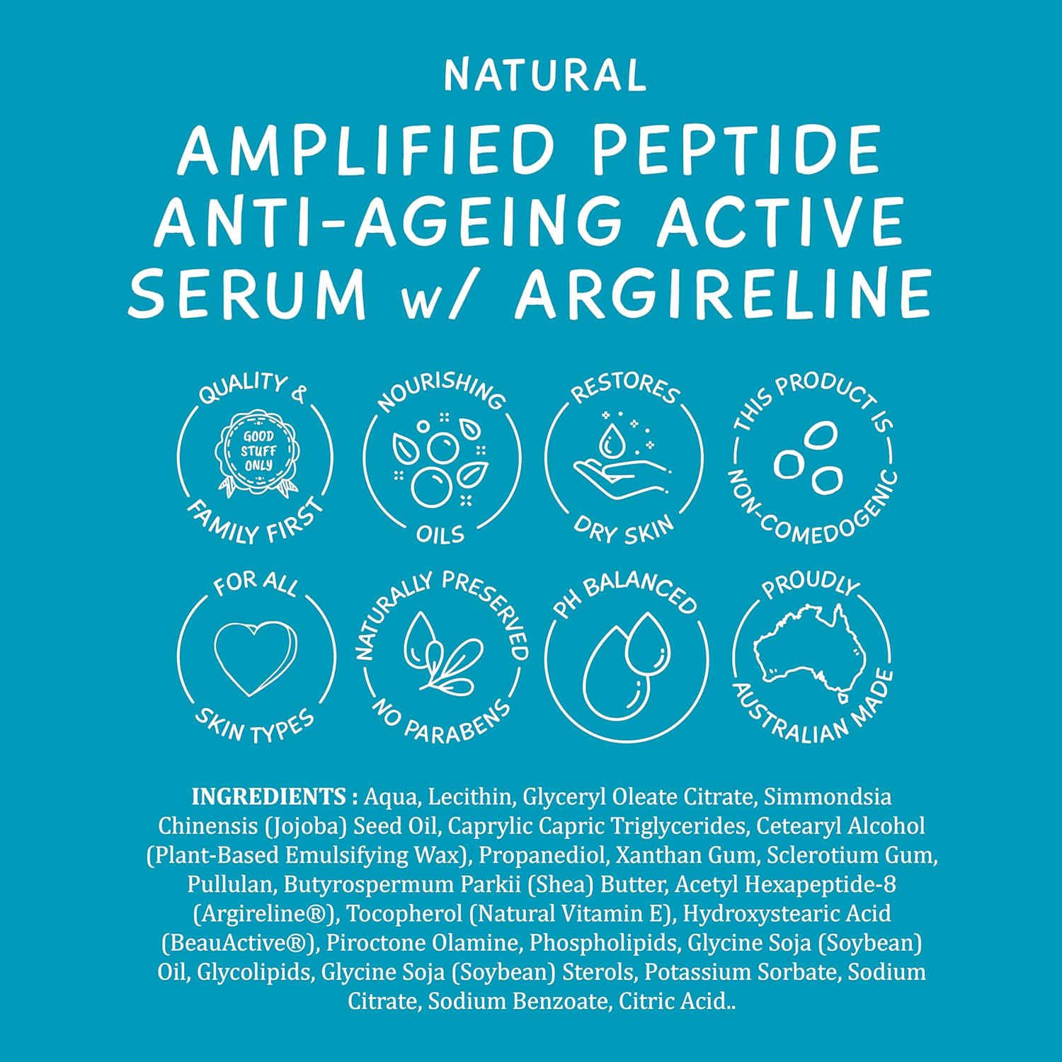 MooGoo Amplified Anti-Ageing Serum with Argireline® Amplified Peptide - 50x More Potent Than Regular Argireline® Peptide, 25ml / 0.85 fl.oz. : Amazon.co.uk: Beauty