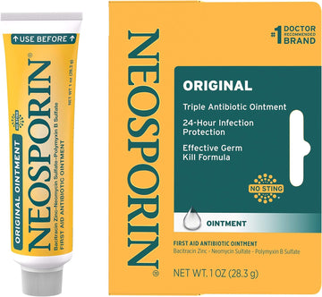 Neosporin Original Antibiotic Ointment, 24-Hour Infection Prevention For Minor Wound, 1 Oz