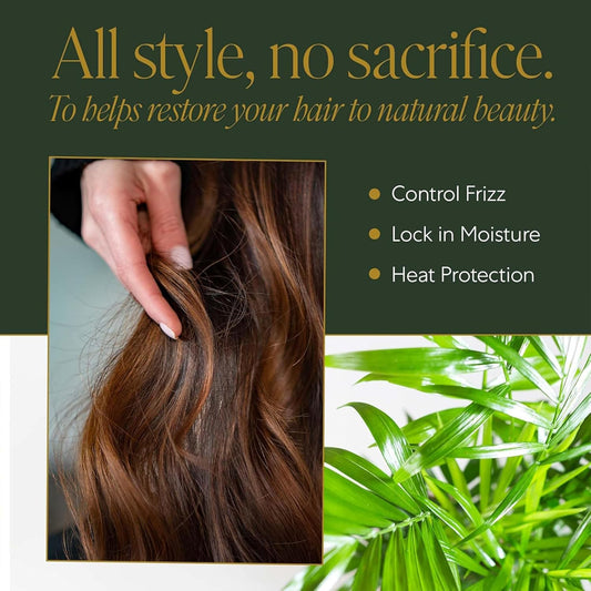 Wen By Chaz Dean Styling Creme - Styling Cream, Hair Straightener Cream For Frizzy Hair, Anti Frizz Hair Product For Styling Wavy, Curly, Straight Hair, For Men & Women - Bamboo Green Tea, 6 Fl Oz