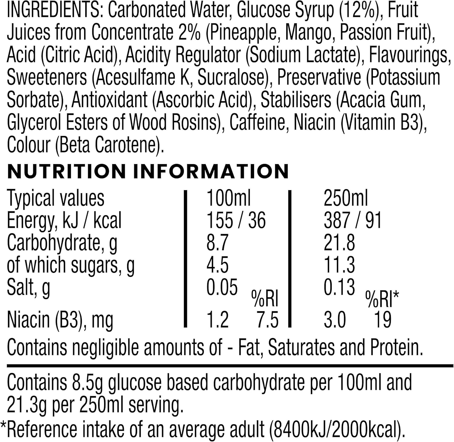 Lucozade Energy Caribbean Crush 900Ml