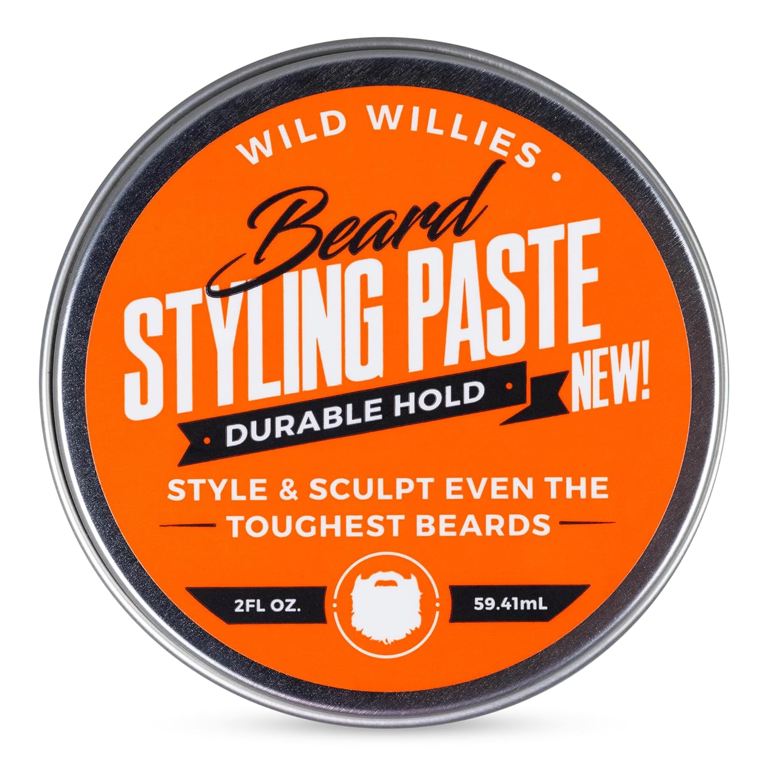 Wild Willies Medium Hold Beard Styling Paste - Men'S Grooming Balm That Hydrates & Tames Flyaway Facial Hair - Easy To Use Non-Greasy Matte Finish Beard Cream, Style & Sculpt For Long-Lasting Control