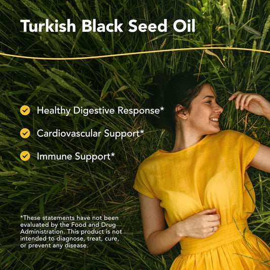 NORTH AMERICAN HERB & SPICE Black Seed Oil - 8 fl. oz. - Cardiovascular, Digestive & Immune Support - Contains Wild, Mediterranean Oreganol P73 Oregano Oil - Non-GMO - 48 Total Servings