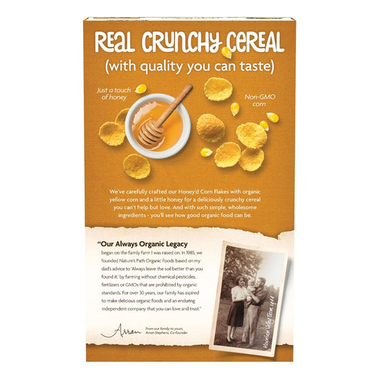 Nature's Path Organic Honey'd Corn Flakes Cereal, 10.6 oz