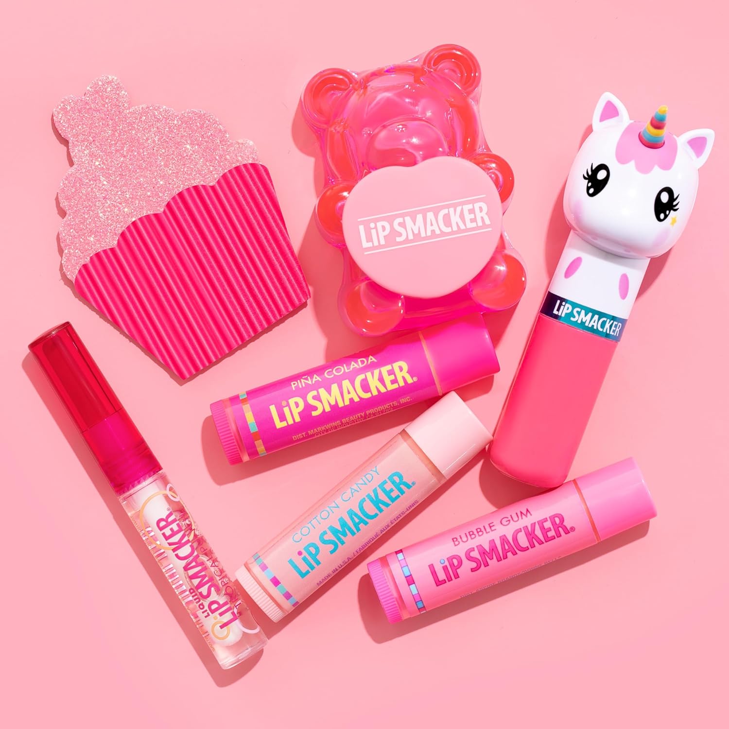 Lip Smacker Princess Glam Bag Makeup Set, Lip Balm, Lip Gloss, Nail Polish, Lotion : Beauty & Personal Care