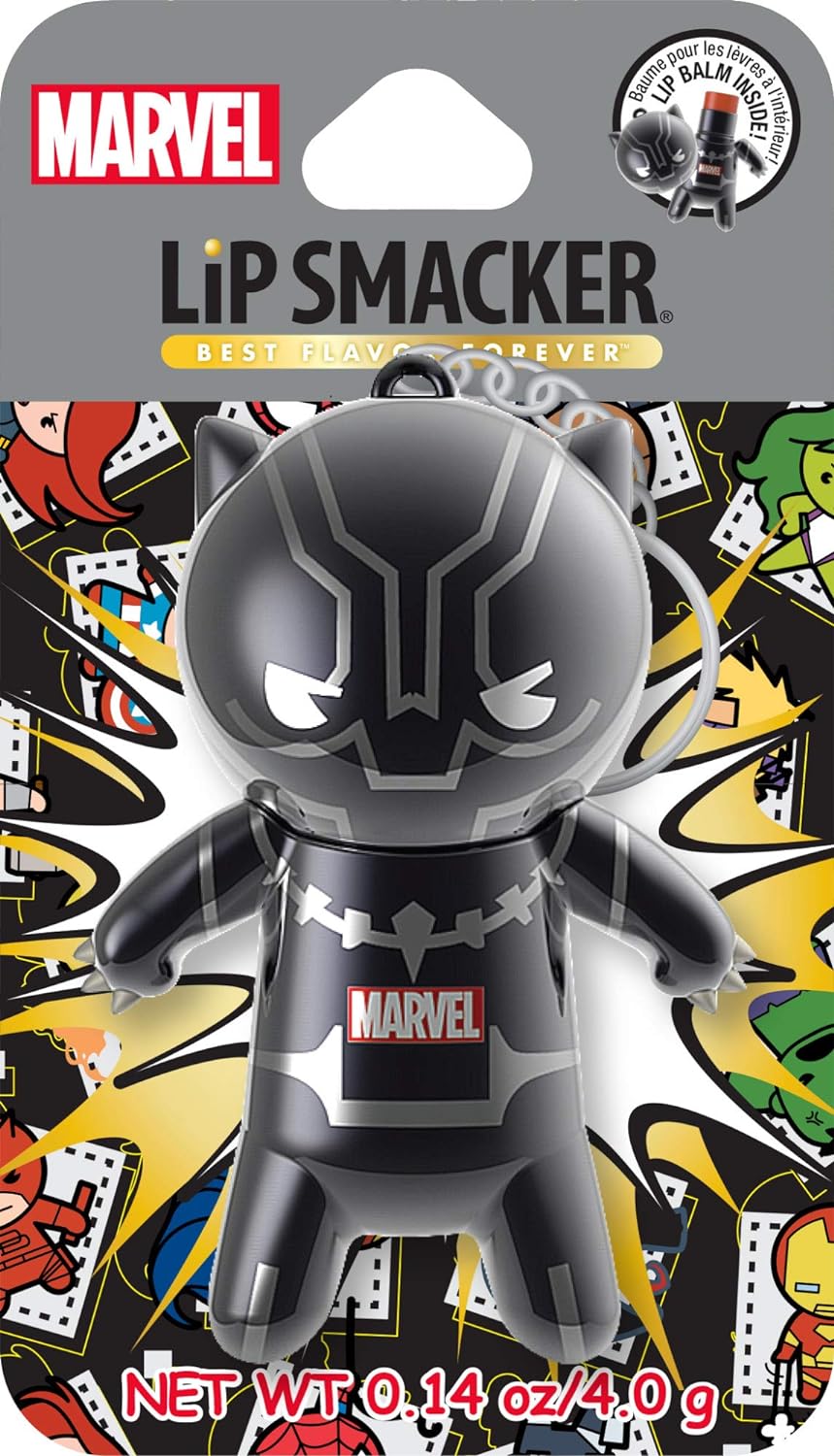 Lip Smacker Marvel, keychain, lip balm for kids - Black Panther : Beauty & Personal Care