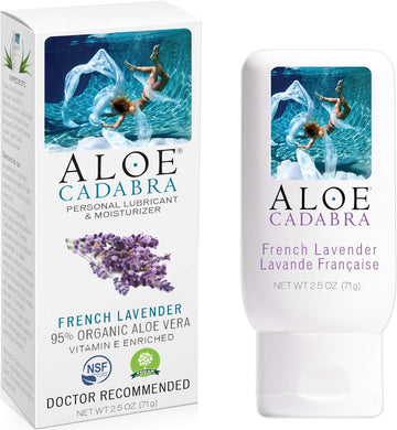 Aloe Cadabra Natural Organic Personal Lubricant and Vaginal Moisturizer, French Lavender, 2.5 Ounce