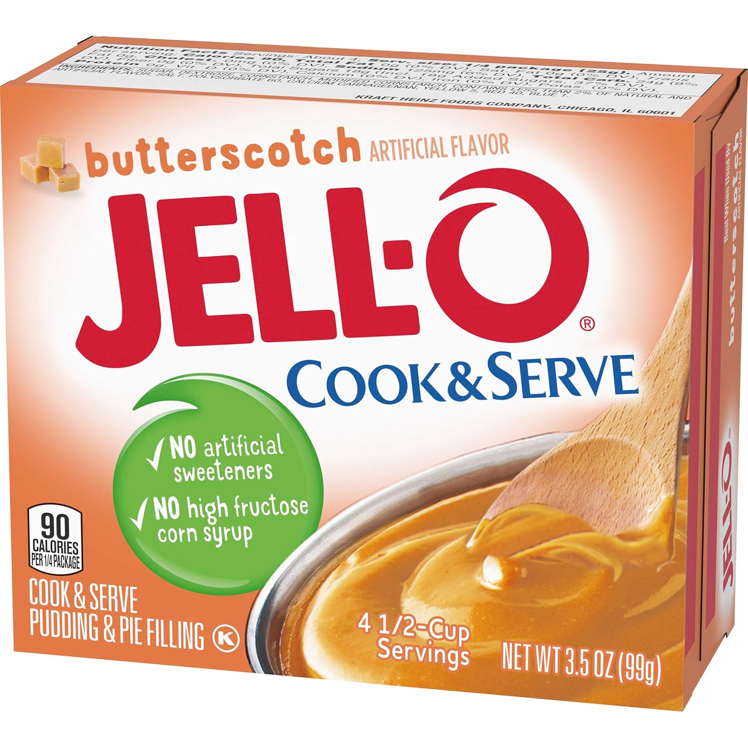 Jell-O Cook & Serve Butterscotch Pudding & Pie Filling (3.5 Oz Boxes, Pack Of 6)