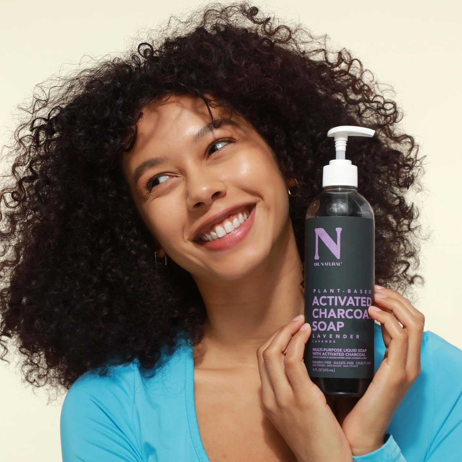 Dr. Natural Activated Charcoal Liquid Soap - Combat Acne And Blemishes - Deep Cleansing Body Wash - Gentle Body Soap For Clear Skin - Citrus - 16 Oz : Beauty & Personal Care