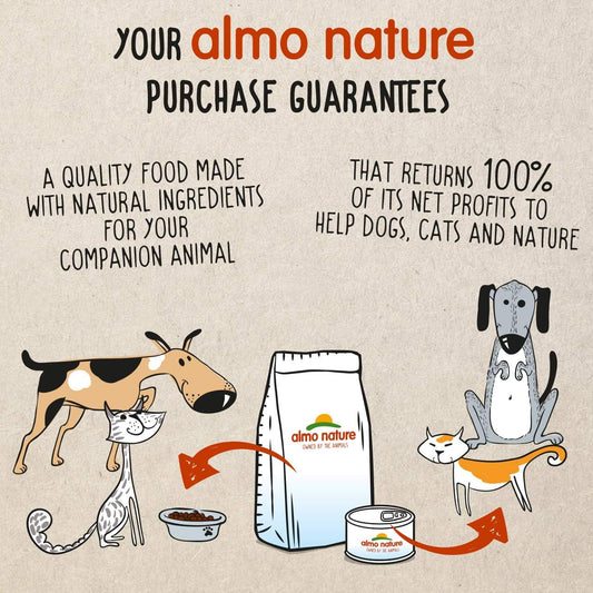 almo nature Holistic Kitten Complete Dry Food with Fresh Chicken - 2kg, transparent :Pet Supplies