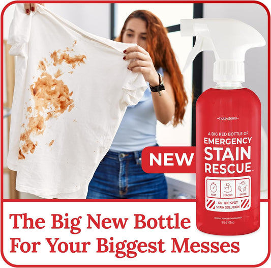 EMERGENCY STAIN Remover Spray – 16oz Laundry Stain Remover for Clothes, Upholstery, Carpet - from the makers of Miss Mouth’s Messy Eater Stain Treater