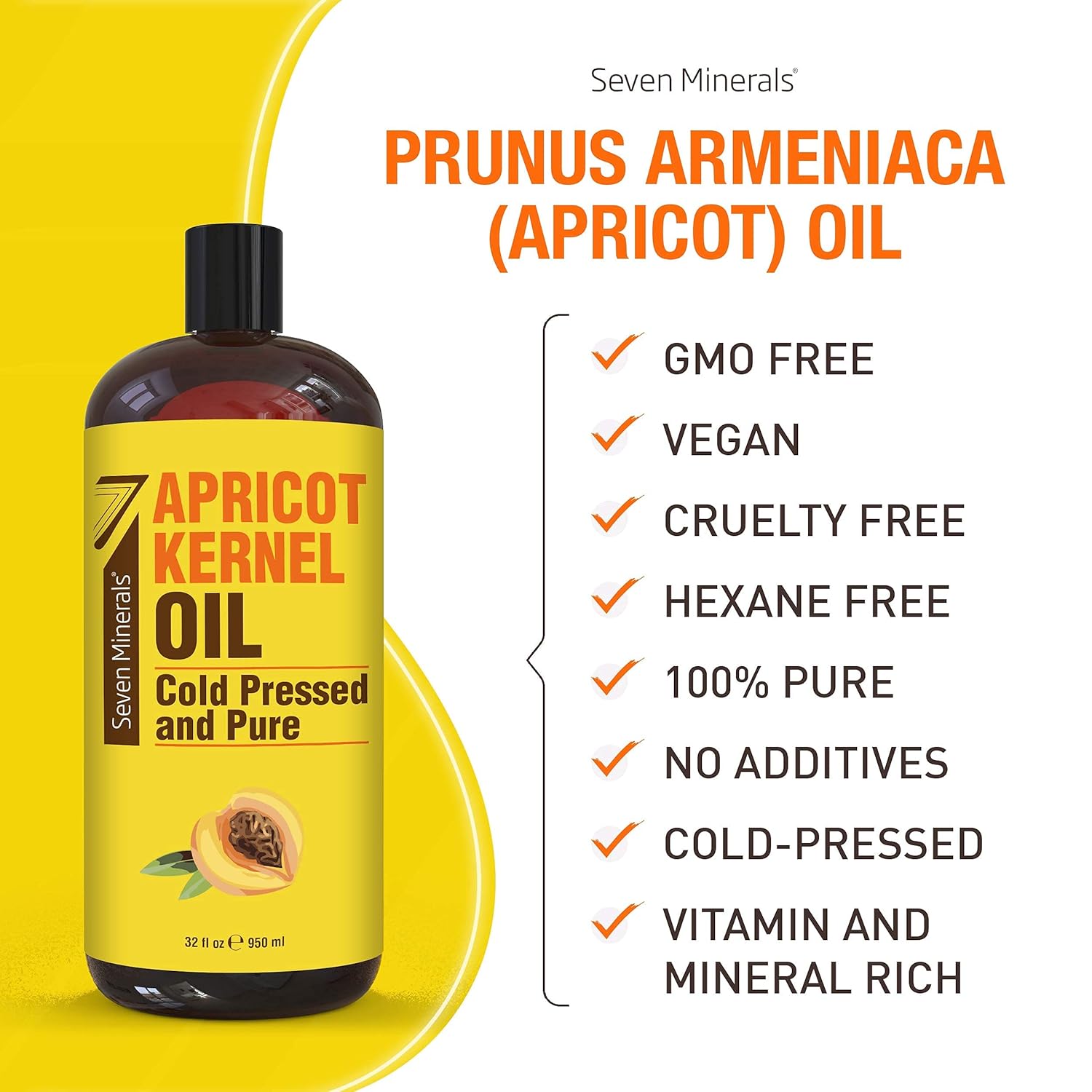 Pure Fractionated Coconut Oil & Pure Apricot Kernel Oil : Health & Household