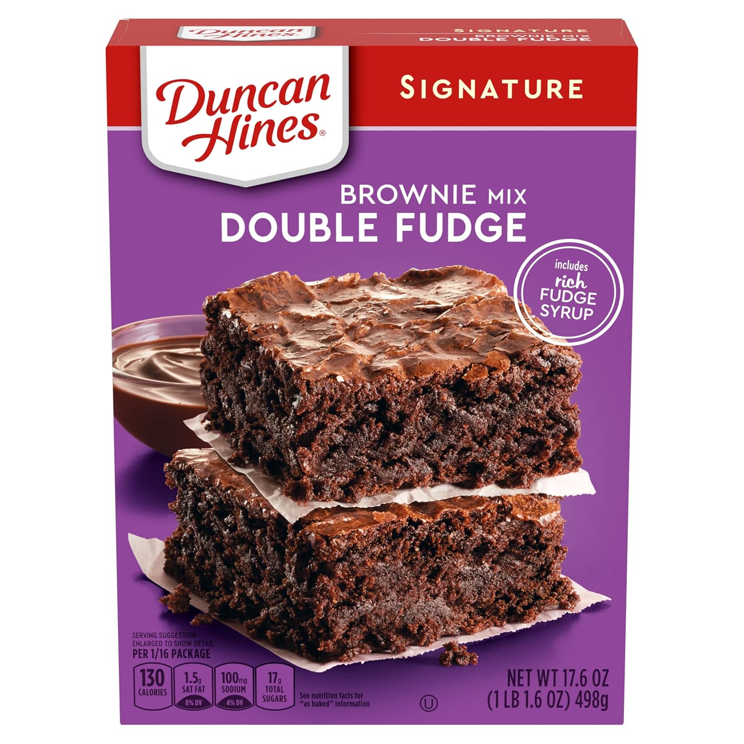 Duncan Hines Signature Double Fudge Brownie Mix, 17.6 Oz