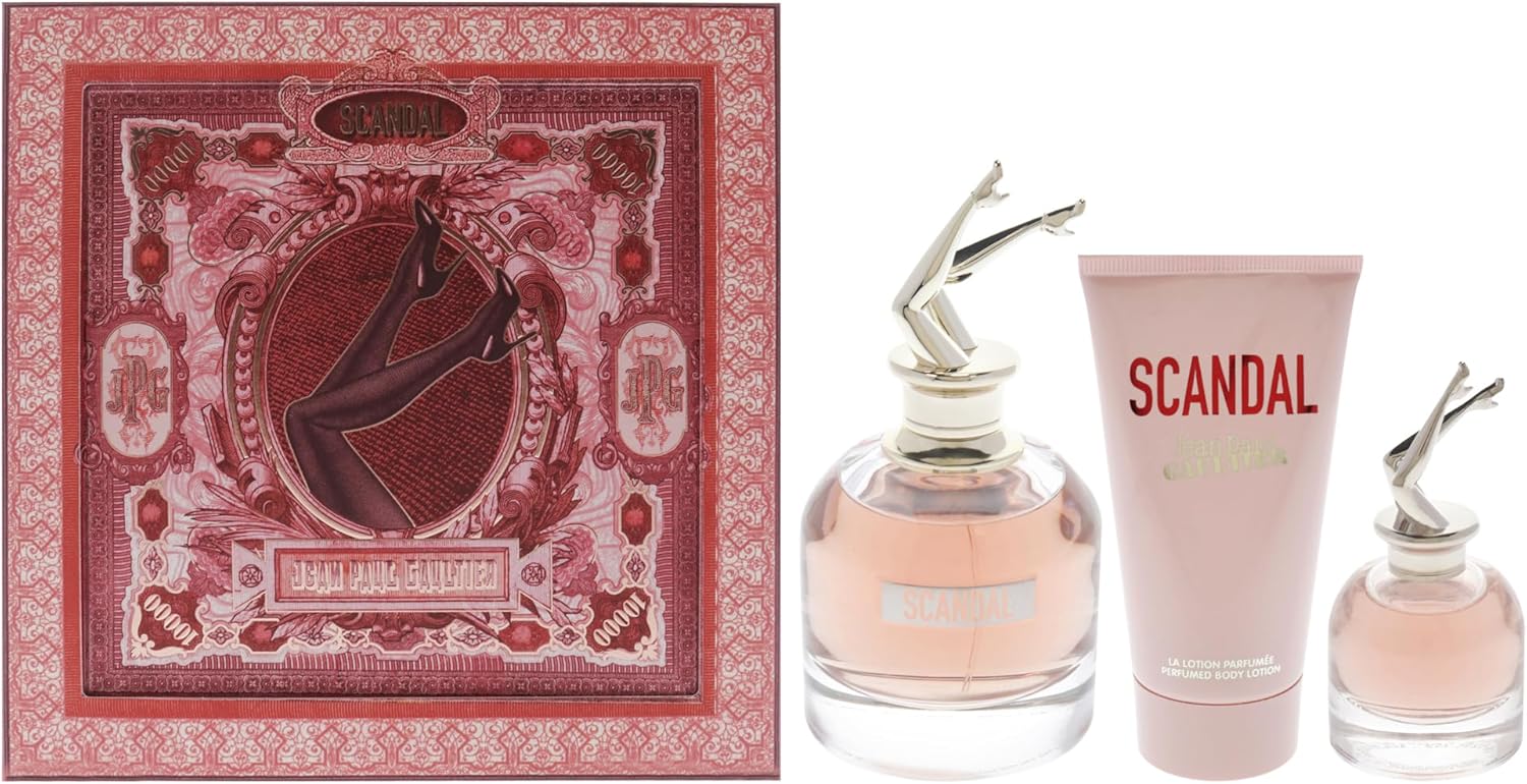 Scandal By Jean Paul Gaultier For Women - 3 Pc Gift Set 2.7Oz Edp Spray, 0.20Oz Edp Spray, 2.5Oz Perfumed Body Lotion