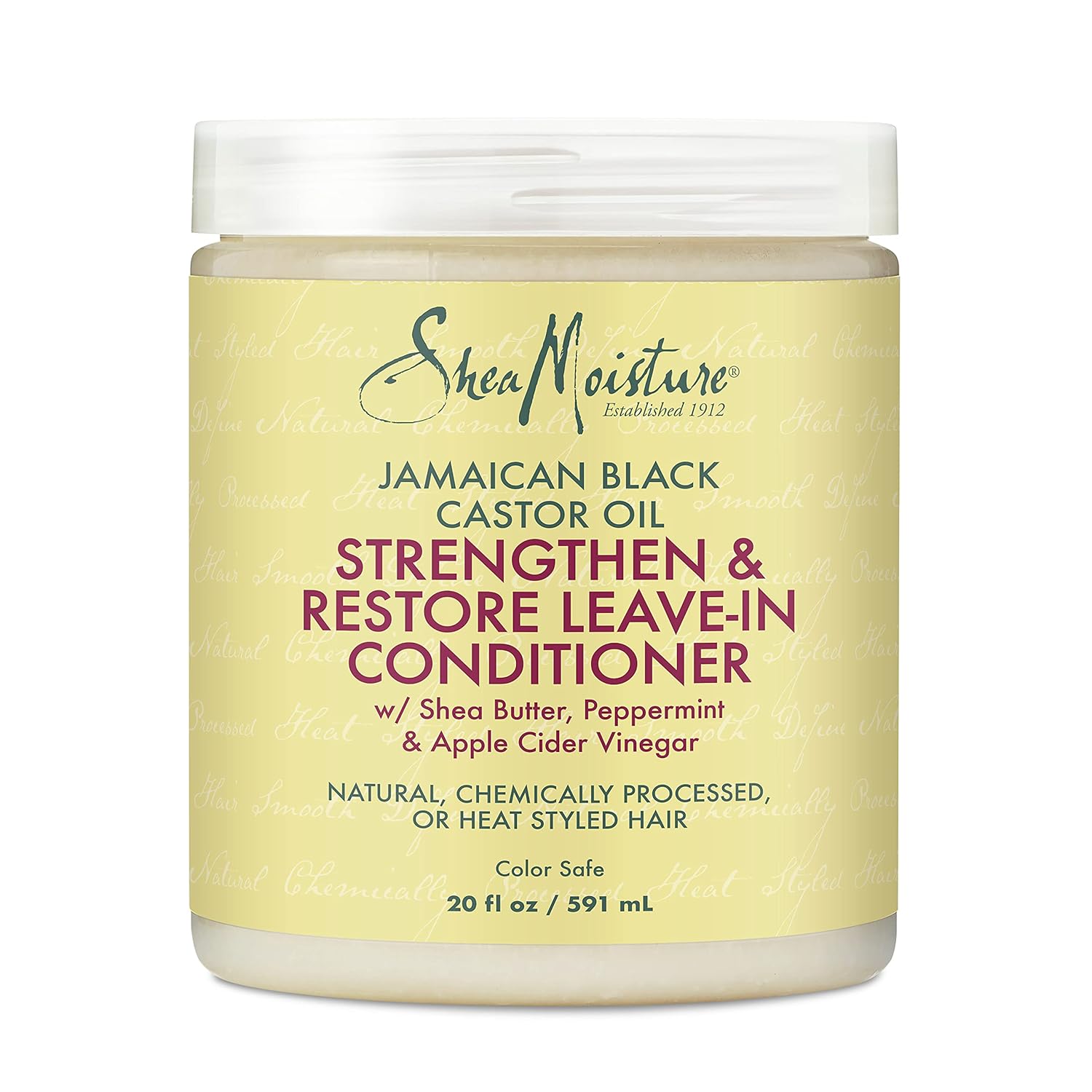 Sheamoisture Leave In Conditioner Conditioner For Hair Jamaican Black Castor Oil To Soften And Detangle Hair 20 Oz