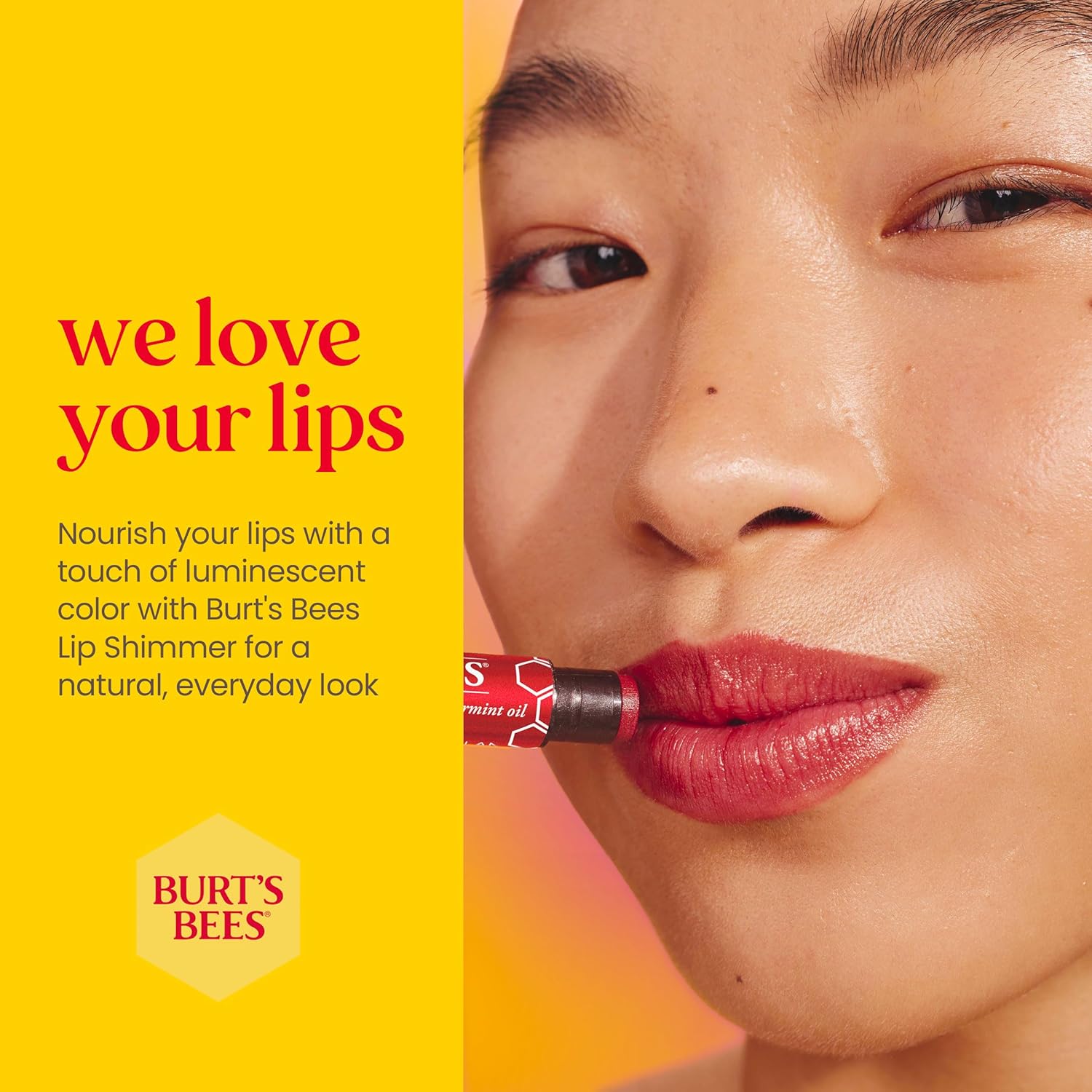 Burt's Bees 100% Natural Moisturising Lip Shimmer, Cherry - 1 Tube 1 Count (Pack of 2) : Amazon.co.uk: Beauty