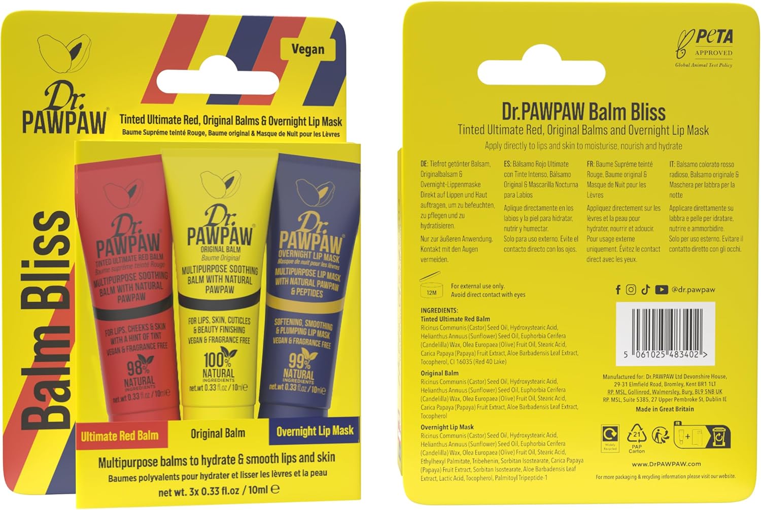 Dr.Pawpaw Balm Bliss Trio