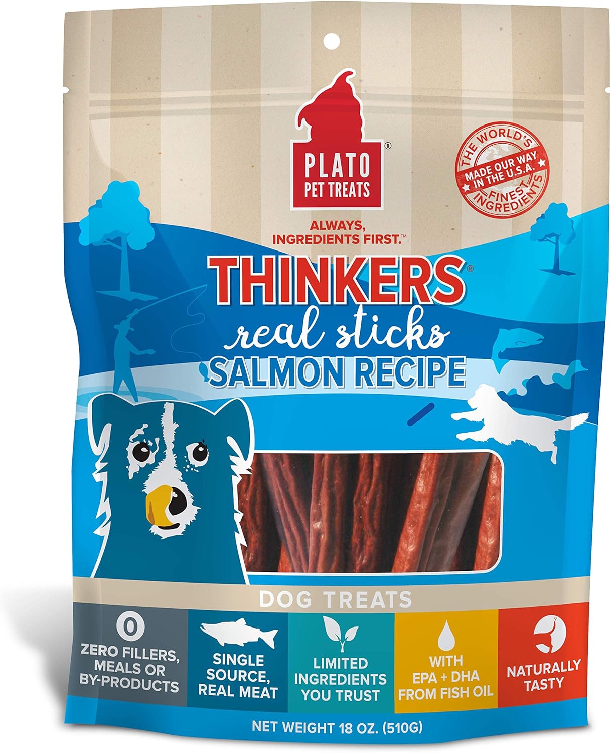 Plato Thinkers Salmon 18Oz