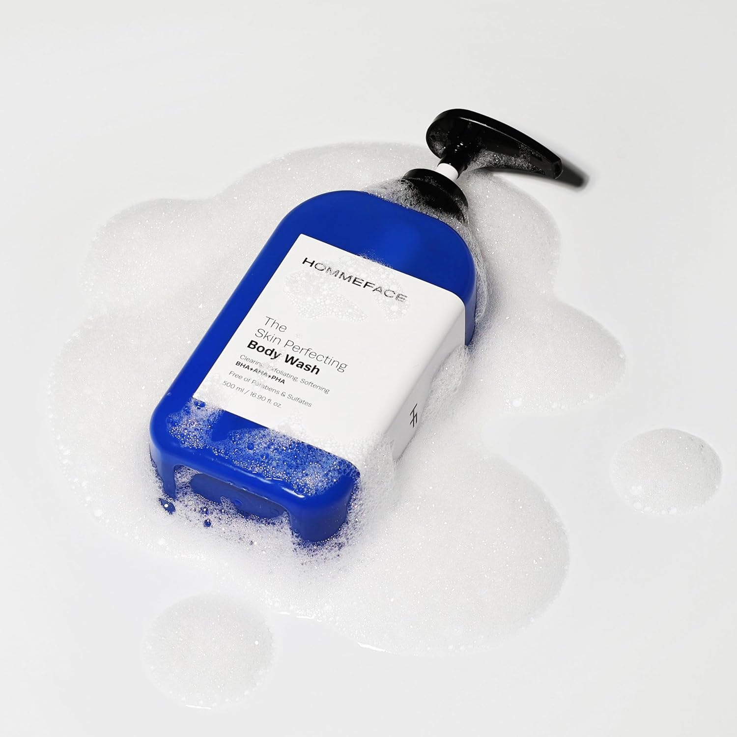 Hommeface The Skin Perfecting Body Wash Pump For Men, 16.9 Fl. Oz. - Targets Body Acne With Bha, Aha, Pha : Beauty & Personal Care