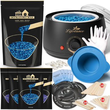 Lifestance L1 Waxing Kit + 1Lb Chamomile Blue Hard Wax Beads