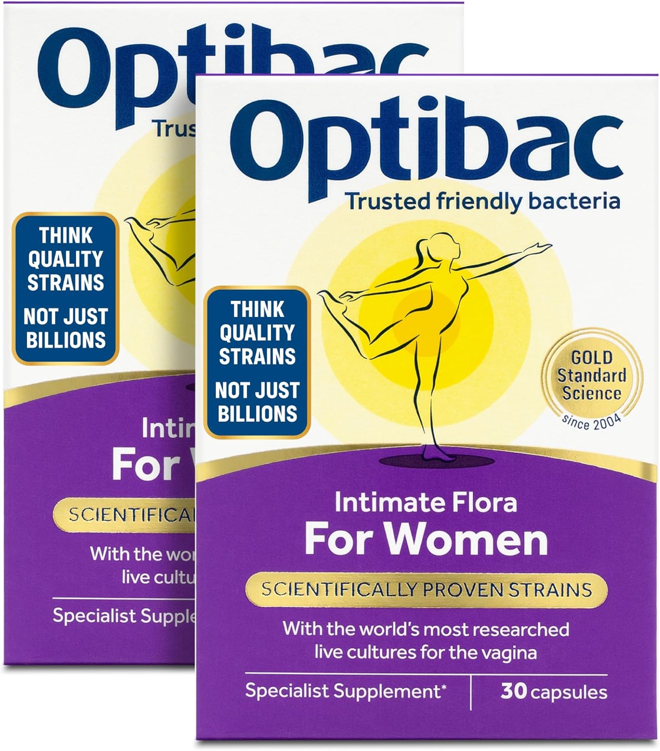 Optibac Probiotics For Women – Vaginal Probiotics – Specialist Supplement With A Scientifically Proven Formula For Vagina Flora – 60 Capsules