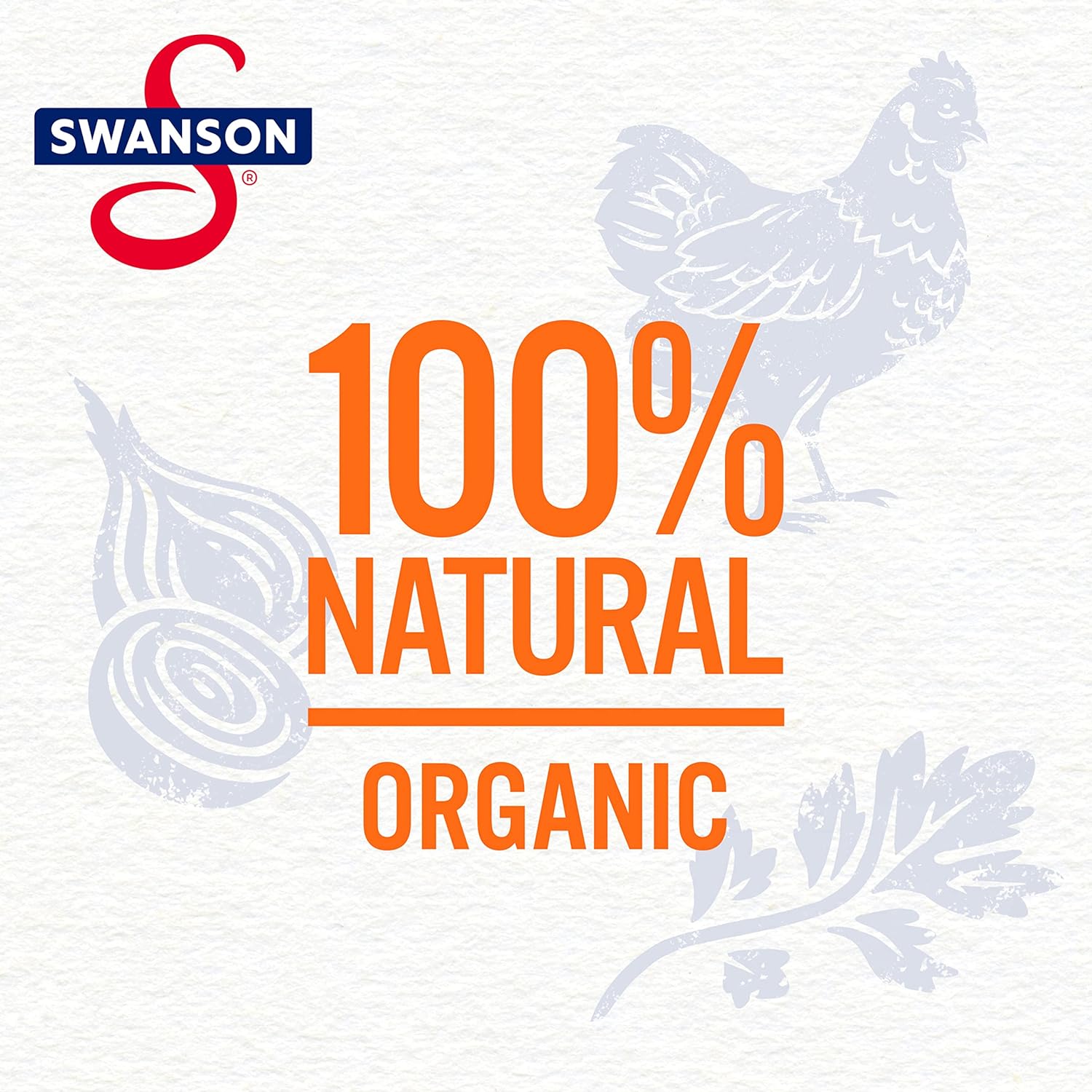 Swanson 100% Natural Organic Chicken Broth, 3 Carton (Pack of 12)