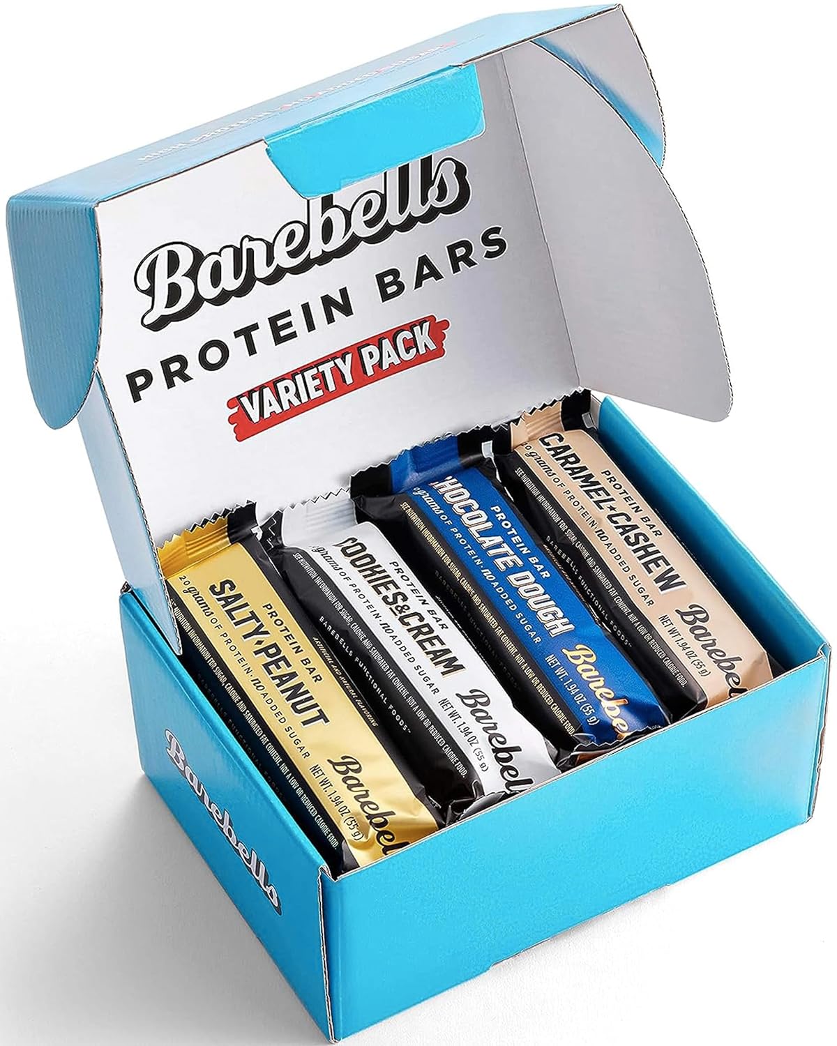 Barebells Protein Bars Variety Pack - 12 Count, 1.9oz Bars - Protein Snacks with 20g of High Protein - Chocolate Protein Bar with 1g of Total Sugars - Perfect on The Go Protein Snack & Breakfast Bars