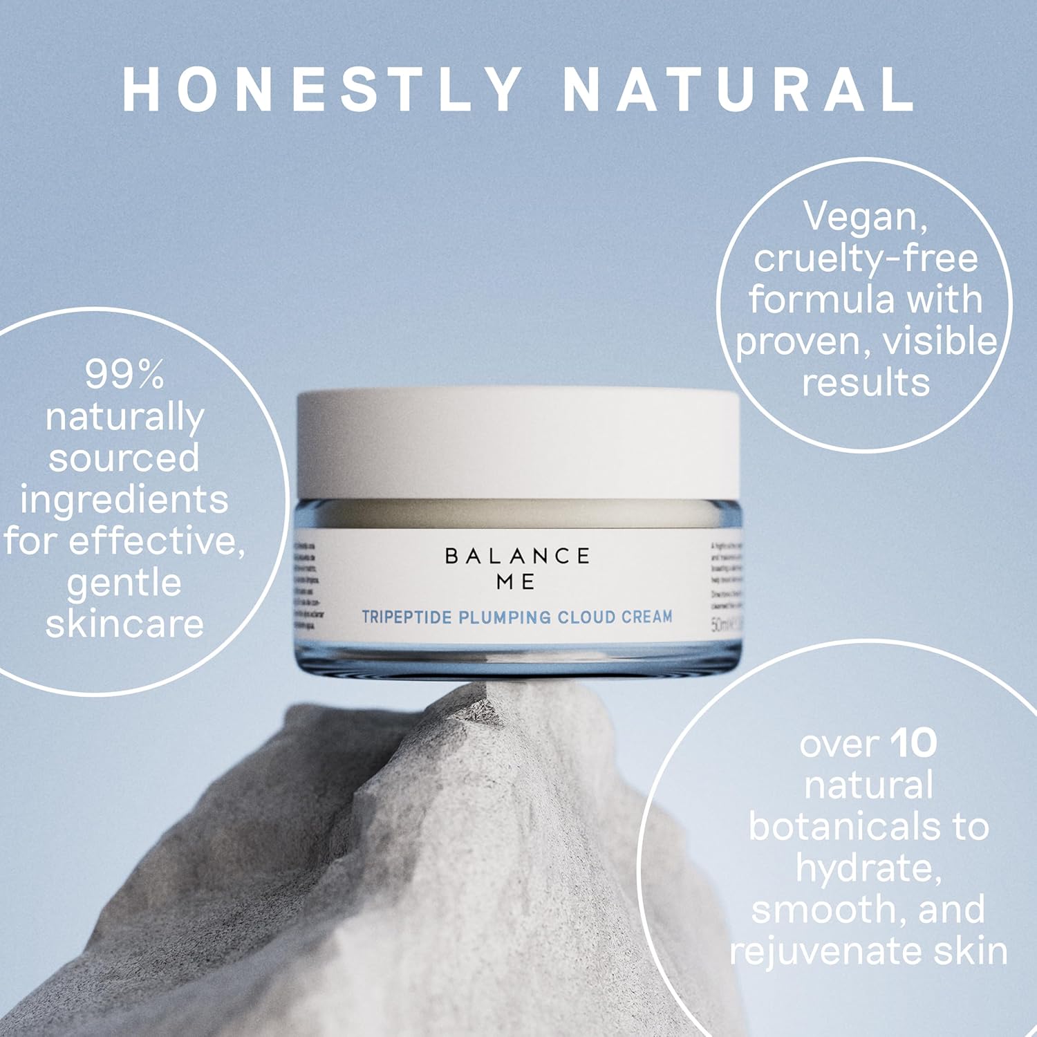 Balance Me Tripeptide Plumping Cloud Cream 50ml, Day Moisturiser with Ceramides and Hyaluronic Acid, Collagen For Anti Aging and Anti Wrinkle : Amazon.co.uk: Beauty