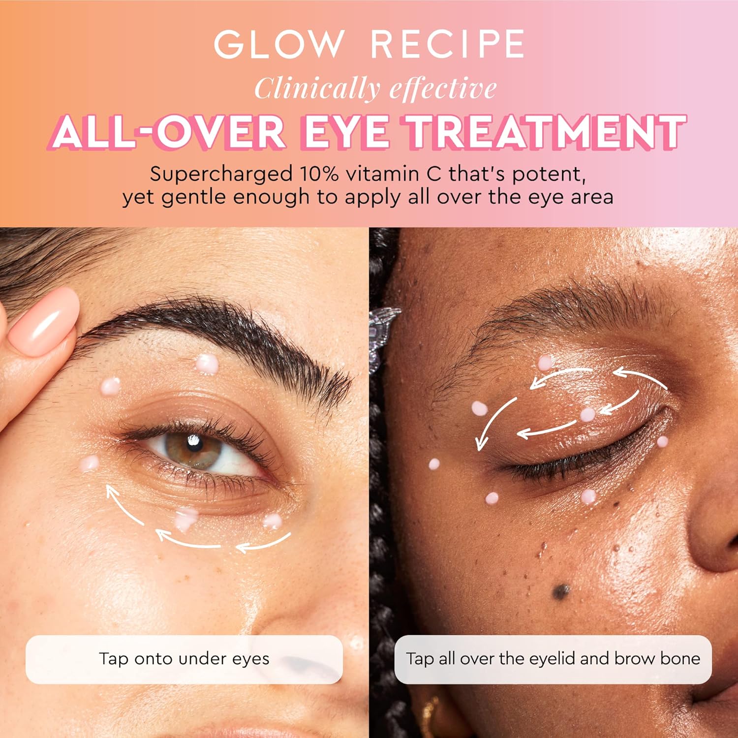 Glow Recipe Guava Vitamin C Brightening Eye Cream - Hydrating Under Eye Cream with Niacinamide, Peptides & Caffeine - Firming & Illuminating Dark Circles Under Eye Treatment for Puffiness (15ml) : Beauty & Personal Care