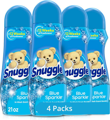Snuggle In Wash Scent Booster, Blue Sparkle, 21 Ounce (Pack of 4)