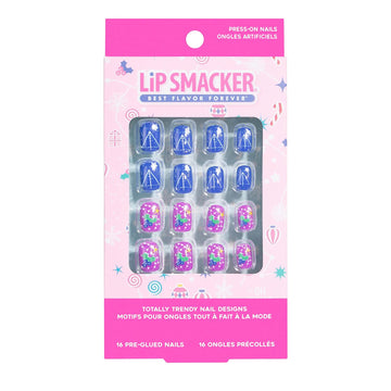 Lip Smacker Original & Best Holiday Press On Nails Stocking Christmas Gifts For Girls Kids