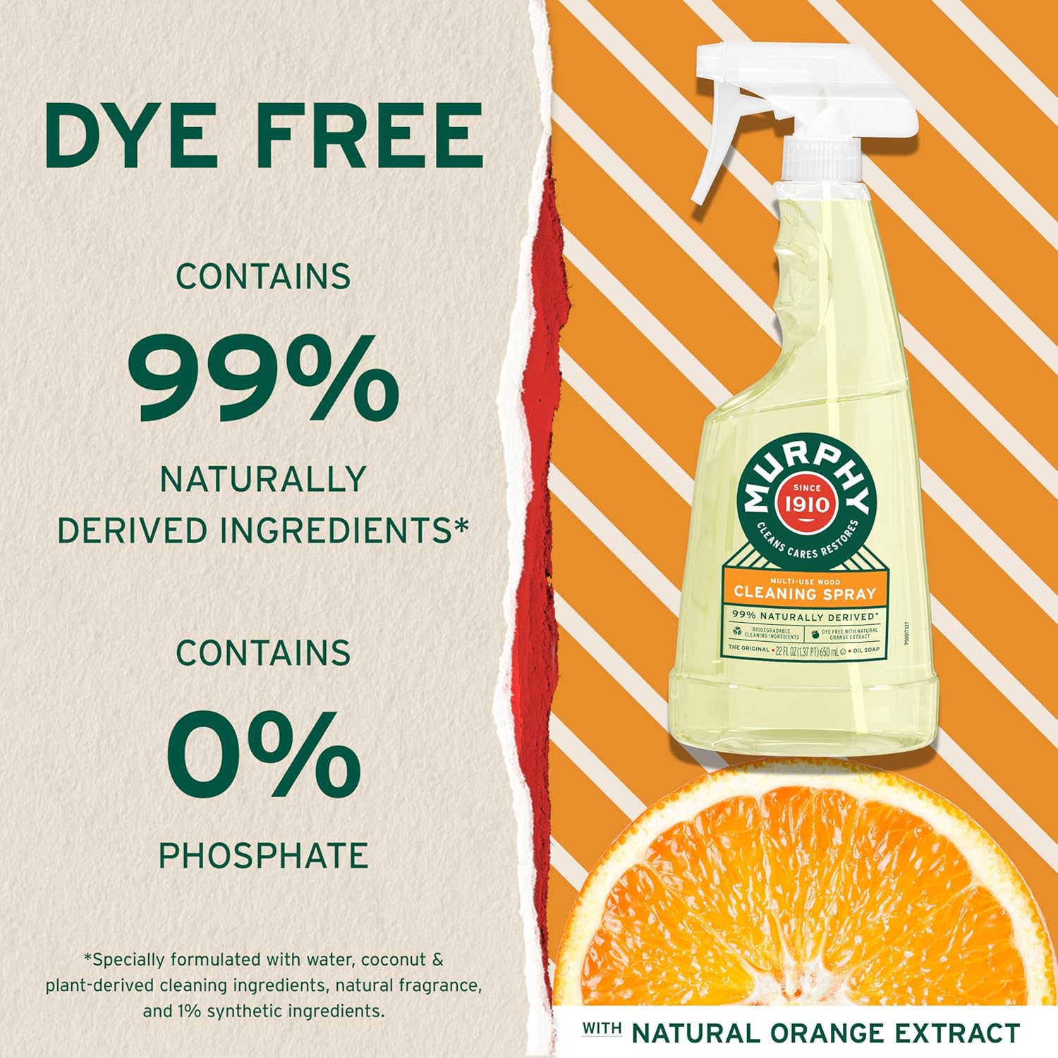 Murphy Oil Soap Wood Cleaner, Orange (01031Ct) : Health & Household