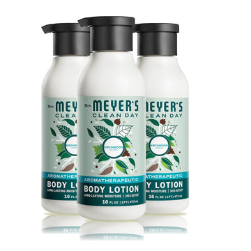 Mrs. Meyer'S Clean Day Body Lotion For Dry Skin, Non-Greasy Moisturizer Made With Essential Oils, Birchwood, 16 Fl. Oz - Pack Of 3