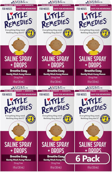 Little Remedies Saline Spray And Drops, Safe For Newborns, 0.5 Fl Oz