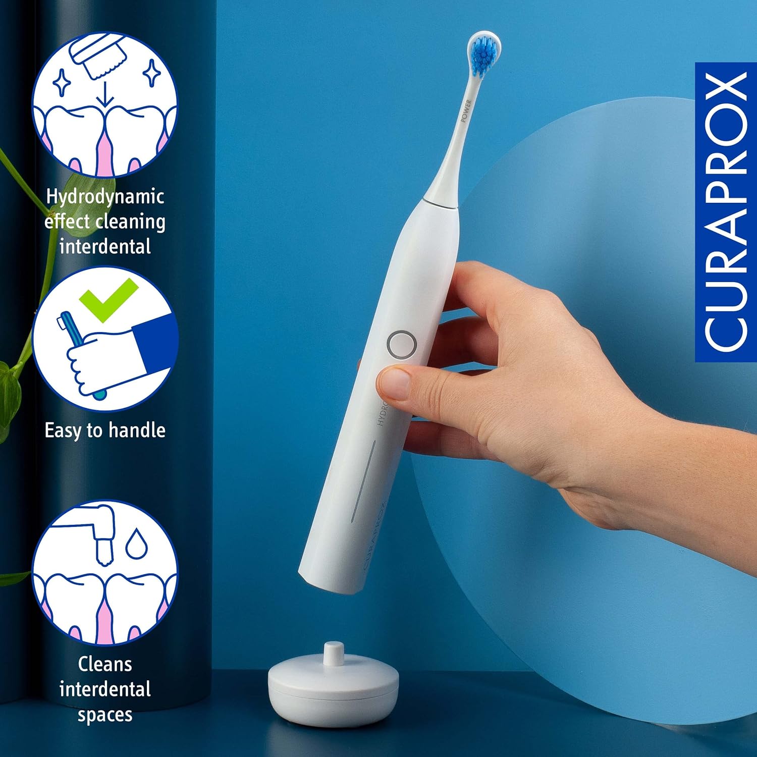 Curaprox Hydrosonic Pro Sonic Toothbrush - Curaprox Electric Toothbrush for Adults with 7 Cleaning Levels. : Amazon.co.uk: Health & Personal Care