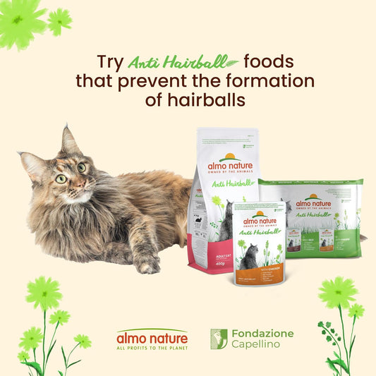 Almo Nature Functional Anti Hairball with Chicken, Complete Wet Food for Adult Cats 30 x 70 g?5293