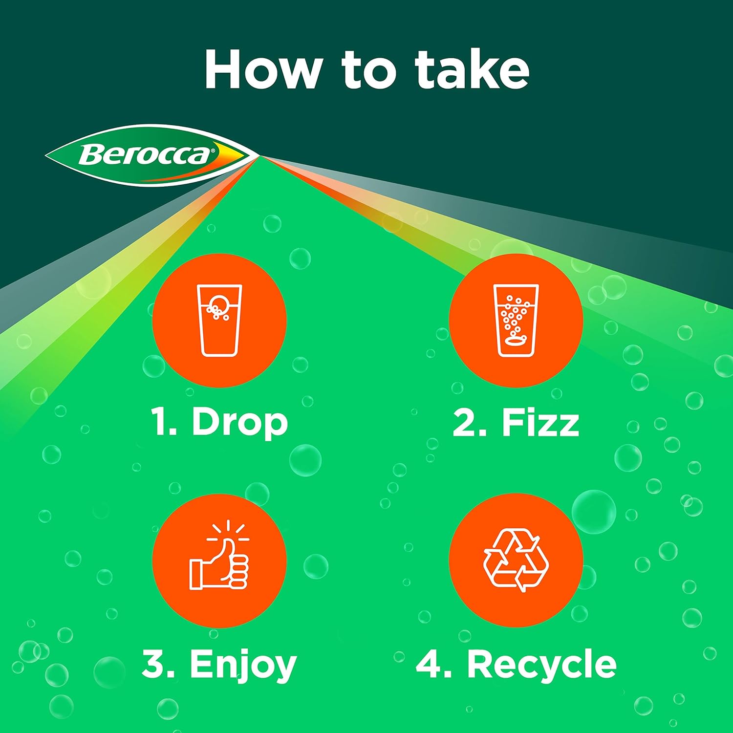 Berocca Vitamin C Effervescent Tablets, with Magnesium, Vitamin B12 and Vitamin B Complex (B1, B2, B3, B5, B6, B7, B9 and B12), Orange Flavour Tablets, 15 Tablets : Amazon.co.uk: Health & Personal Care