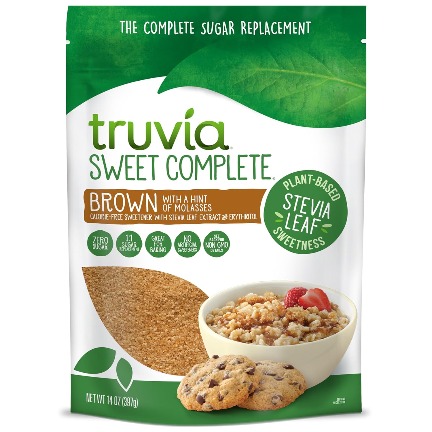Truvia Sweet Complete Brown Calorie-Free Sweetener With The Stevia Leaf, 14 Oz Bag (Pack Of 1)