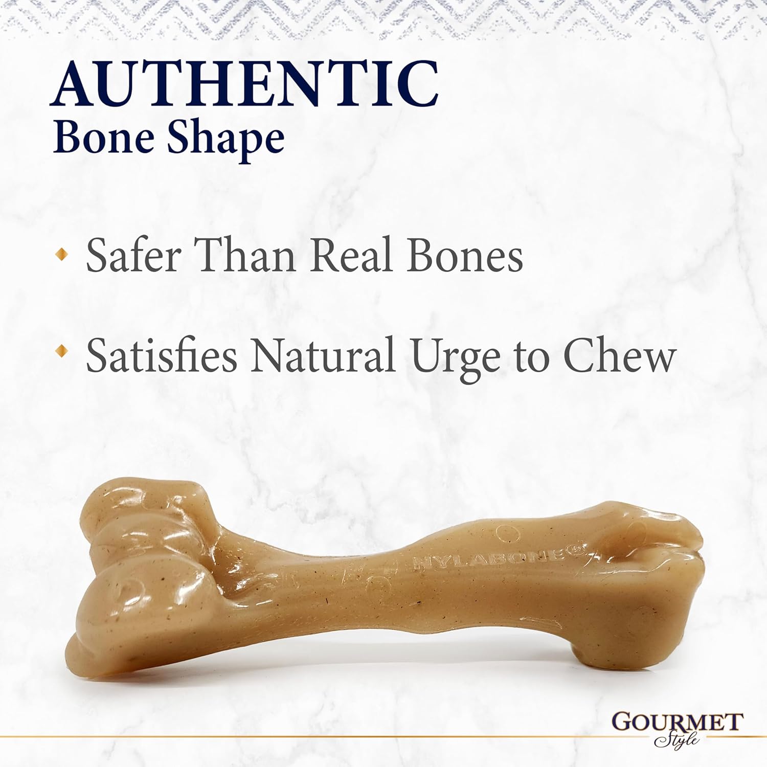 Pet Supplies : Nylabone Gourmet Style Strong Chew Femur Bone Dog Chew Toy, Chew Toys for Dogs, Baby Back Rib Flavor, Large/Giant (1 Count) : Amazon.com