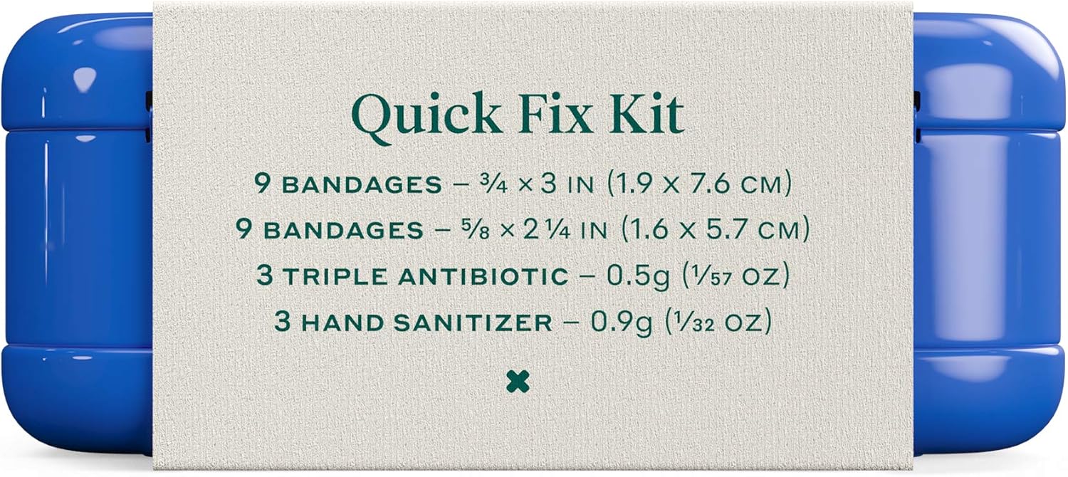 Welly Quick Fix Kit First Aid Travel Kit - 24ct : Health & Household