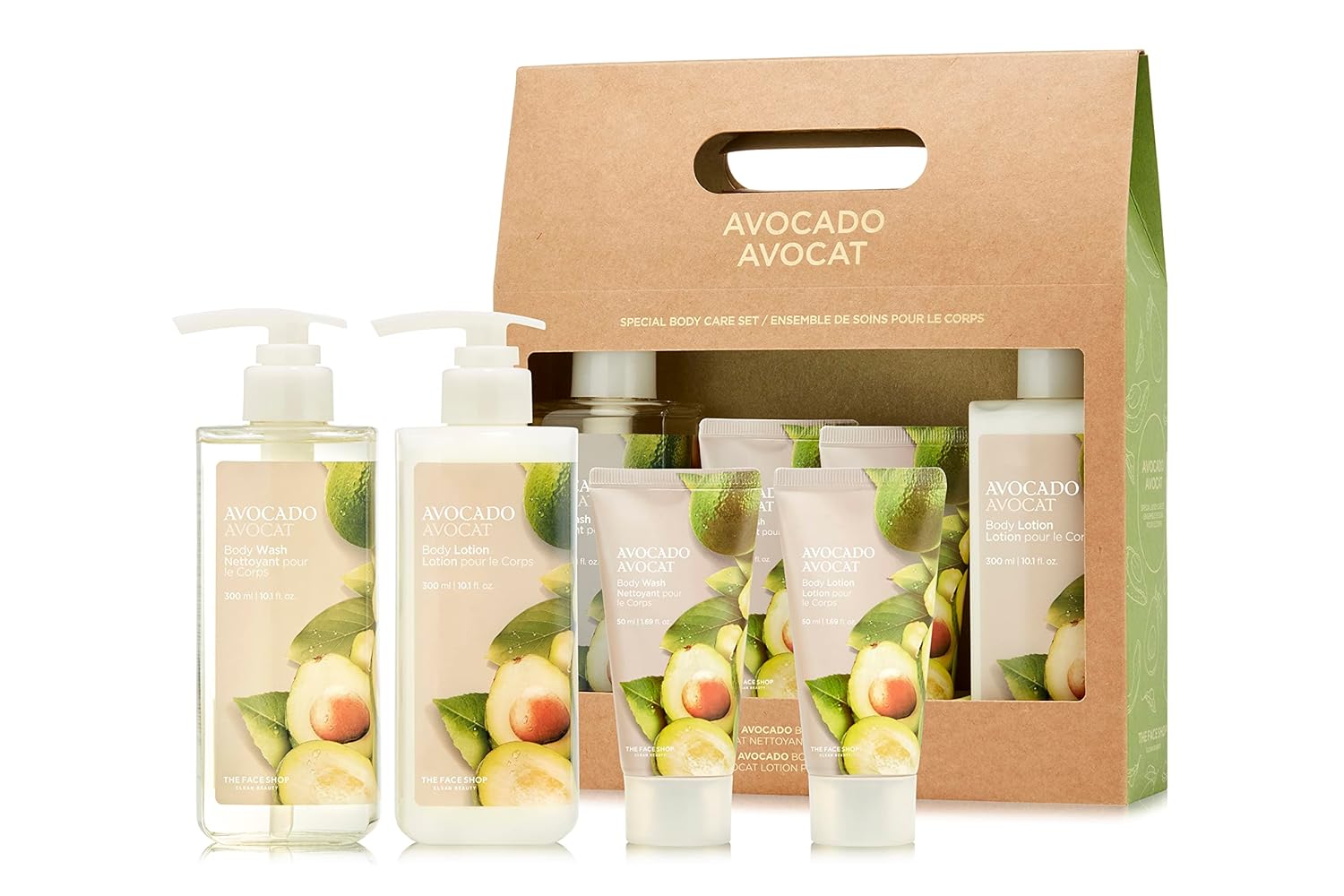 THE FACE SHOP Avocado Special Body Set | Essential Boday Care Provides Soft & Smooth Skin | K-Beauty : Beauty & Personal Care