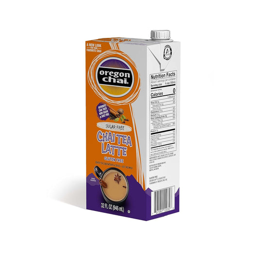 Oregon Chai Sugar Free Chai Concentrate, 32 Fluid Ounce (Pack Of 6)