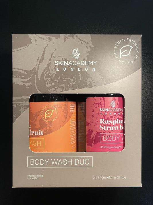 Skin Academy London Body Wash Twin Pack - Mango + Raspberry