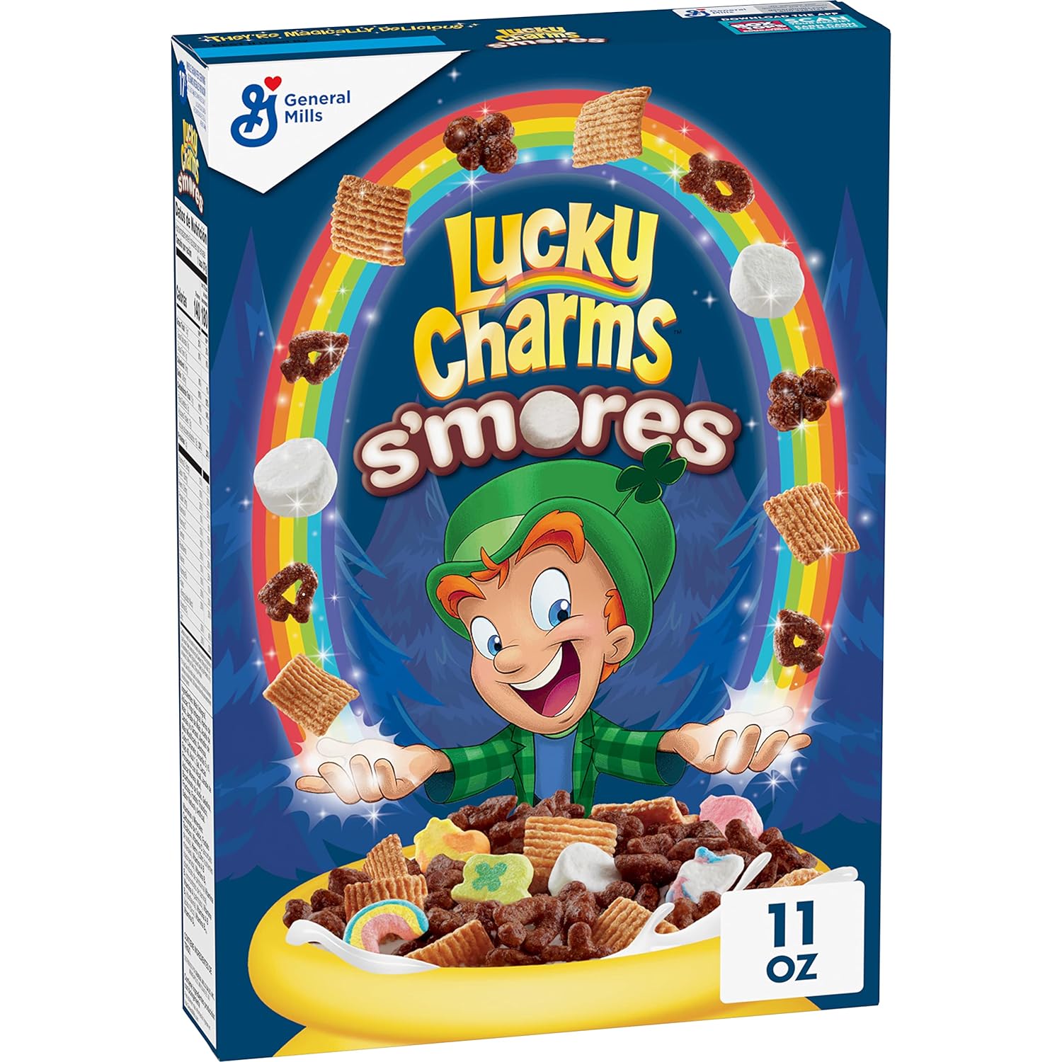 Lucky Charms Smores Breakfast Cereal with Marshmallows, 10.5 OZ